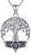 Baum des Lebens Kette 925 Sterling Silber Wikinger Keltischer Knoten Halskette Lebensbaum Kette Anhänger Schmuck für Damen Mädchen