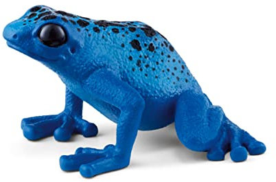 schleich WILD LIFE | blauer Pfeilgiftfrosch 14864 | detailgetreue Tierfiguren | Zoo Spielzeug | tolles Geschenk für Jungen und Mädchen | Deko für Geburtstag | Spielfigur ab 3 Jahren | 5 x 5 x 3 cm
