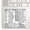 SYNERLOGIC (10 pcs) Windows PC Keyboard Shortcuts Stickers | No-Residue Laminated Vinyl Cheatsheet Windows Keyboard Stickers 89 x 76mm (White, Large, 10 pcs)