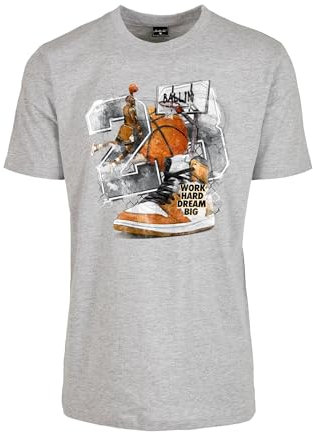 Mister Tee Herren T-Shirt Vintage Ballin Tee Heather Grey XL