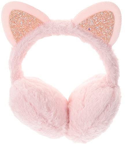 VALICLUD Faltbare Ohrenschützer Winter Weiche Katze Ohrenwärmer Für Outdoor Pelzige Ohrenschützer Für Kinder Winter Ohrenwärmer