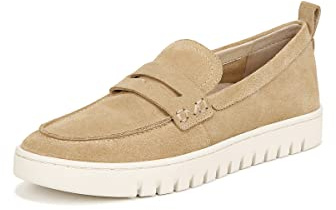 Vionic Uptown - Mocasines para Mujer, Gamuza de Arena, 38 EU