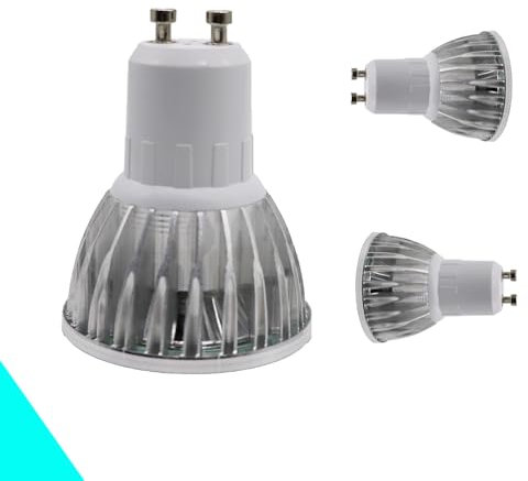 GU10 LED Lampe, 3W 300 Lumen LED Leuchtmittel, 6000 Kelvin Kaltweiß ersetzt 25W Halogenlampen 120° Abstrahlwinkel Energiesparlampe Reflektorlampe Spot Glühbirne Strahler Leuchtmittel Licht (3 Stück)