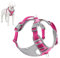 Plutus Pet No Pull Dog Harness, Release At Neck, Reflective Adjustable Dog Vest Harness, Easy Control Handle for Walking, for Small Medium Large Dogs, Hot Pink, M