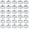 PATIKIL M7x1.0 Acero Hexagonales Tuercas, 100 Paquete Métrica Rosca Galvanizado Acabado Herraje Tuercas Tornillo Perno Sujetadores para Lámparas Maquinaria Reparación 4mm Altura