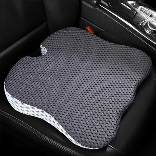 TARCIN Auto-Keilsitzkissen Auto-Fahrersitz für C4 / C4 Aircross / C4 Cactus / C4 Picasso, Ergonomisches Memory Foam Kissen,- Grey