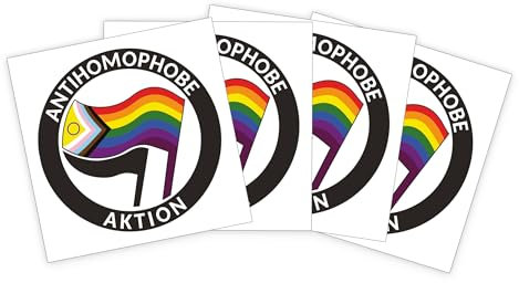 Antihomophobe (inter* pride) Aktion Sticker Paket (30, 50,100, 300 oder 500 Stück) 7,4cm x 7,4cm (30 Stück)