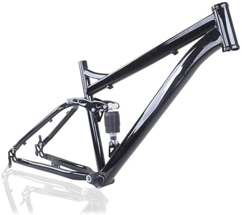 Federrahmen 26er Mountainbike-Rahmen Carbon-Scheibenbremse MTB-Rahmen Schnellspanner 135mm Fahrradrahmen mit Hinterraddämpfer