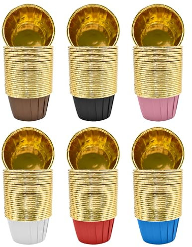 150 Stück muffinförmchen papier,cupcake förmchen,cupcake deko,eisbecher pappe,mini muffins papierförmchen,mini muffinform papier,muffin förmchen,pappbecher klein