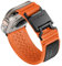 Bandletic Compatible avec Bracelet Apple Watch Ultra 49mm - FIDLOCK Magnétique Boucle,Nylon Doux Respirant Sport Band pour iWatch Series 10 46mm 9/8/7 45mm SE/6/5/4 44mm 3/2/1 44mm pour Hommes, Orange