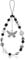 salbsever Phone Bracelet Phone Beaded Wrist Strap Butterfly Phone Strap Charm Y2k Beaded Strap Phone Lanyard Wrist Cute Aesthetic Phone Chain