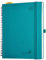 POPRUN Kalender 2025 2026 Horizontale Wochenplaner (Aug.2025-Dez.2026) – Ringbuch mit Softcover, ca. A4 (21.8x26,4 cm),17-Monate-Terminplaner 1 Woche 2 Seite, Pazifikgrün