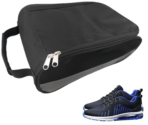 Schuhbeutel für Reisen, Schuh-Tragetasche | Sneaker Bag Schuhtasche – belüfteter und wasserfester Schuhbeutel mit Tragegriff, grau, Se référer au descriptif, Siehe Beschreibung