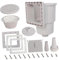 Dualoai Skimmer of Pool avec Kit D'accessoires Premium, Pièces de Réparation, Remplacements, Accessoires SP1023 SP11041 pour Les Piscines Au Sol