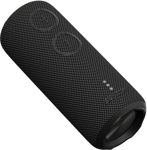 Sirius 2 Noir Enceinte Bluetooth Étanche, IPX7, 20W, Batterie 3600mAh, TWS, Éclairage LED, Noir