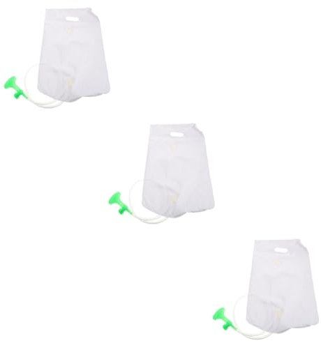 EXQUIMEUBLE 3 Stück Portable Duschwaschbeutel für Betroffene und Senioren Faltbare Haarwaschhilfe für Anwendung im Bett für Reisen und Pflegebedarfe