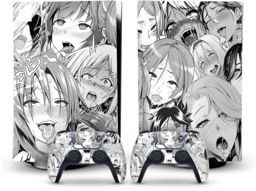 Kein Schäumen Blasenfrei Für PS5 Skin Disc Edition Anime Console Und Controller Vinyl Cover Skins Wraps Für PS 5 Version(51023)