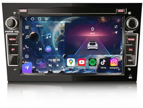 8GB+128GB Qualcomm 8 Kern Autoradio Android 16 Für Opel Astra H Combo Corsa C/D Meriva Zafira Vectra mit GPS Navigation Drahtloses Apple CarPlay Android Auto DSP WiFi Bluetooth 5.1 USB 4G SWC DAB+ FM
