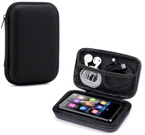 Yoomigle Carrying Case Compatible with ZAQE M4 2.4 Inch MP3 Player Case Shockproof Lightweight Durable EVA Hard Shell Protective Cover Compatible with Cetoon 2.4” HiFi MP4 Player