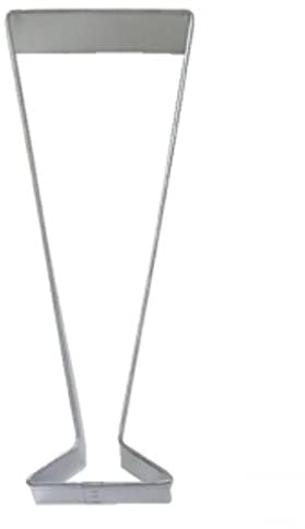 R&M Champagne Glass 5 Cookie Cutter in Durable, Economical, Tinplated Steel