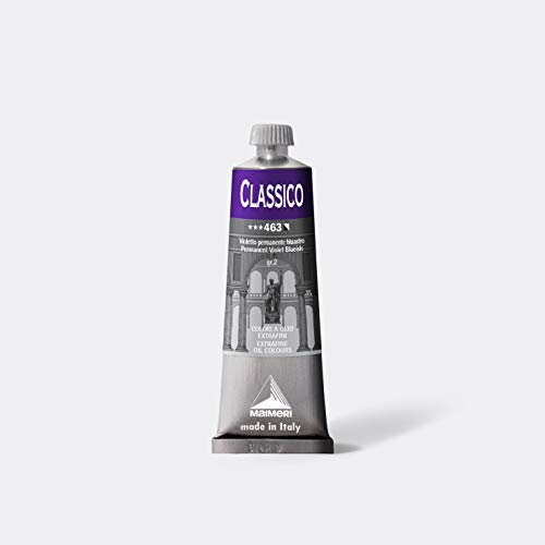 Maimeri CLASSICO 60 ml, Extra feine Künstlerölfarbe, Farbton Permanentviolett bläulich