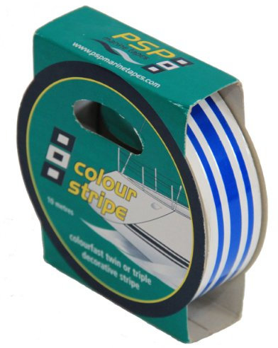 PSP TAPES Angeln Accessoires Zierband 19 x 10 mm Blau 3 Streifen, 56168