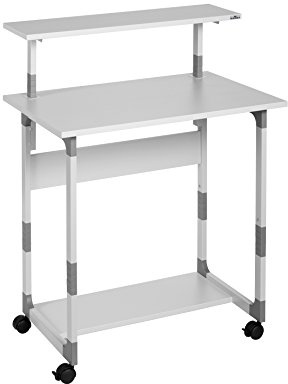 Durable System Computer Trolley 80 VH, grau, 371810 | Höhenverstellbar, lichtgrau