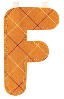 Lilliputiens 86717 Stoffbuchstaben F