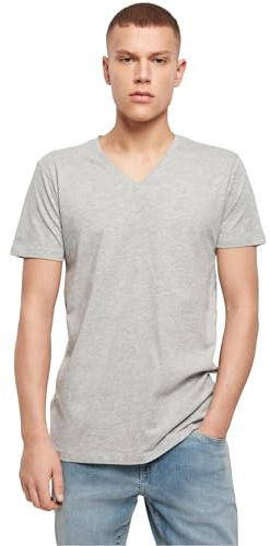 Build Your Brand Herren T-Shirt Light Tee V-Neck, Oberteil mit V-Ausschnitt für Männer in vielen Farben erhältlich, Größen S - 5XL