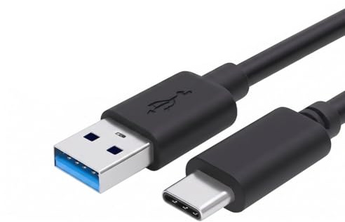 USB Cable for Samsung T5, T7, T9 SSD Portable Hard Drive - Type-C to A Cable - 1M
