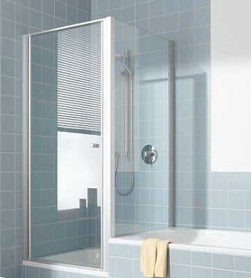Kermi Ibiza 2000 Seitenwand acortada echter Silber matt; Echtglas klar; 75; 160