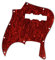 Red Tortoise Schale Pickguard 3 Ply Für Jazz J Bass Gitarre