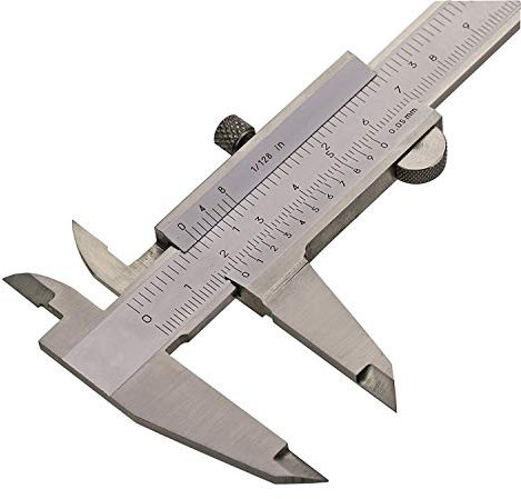 CNC QUALITÄT Taschen-Messschieber 200 mm m. Feststellschraube
