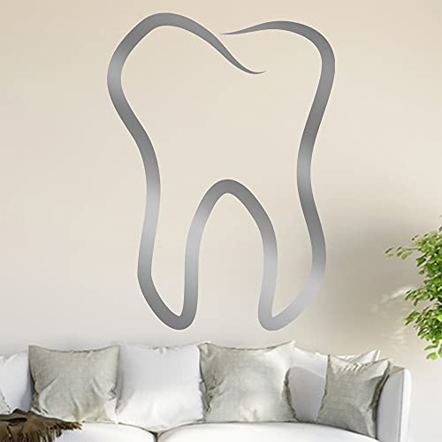 Zahn Wandtattoo in 6 Größen - Wandaufkleber Wall Sticker - Dekoration, Küche, Wohnzimmer, Schlafzimmer, Badezimmer