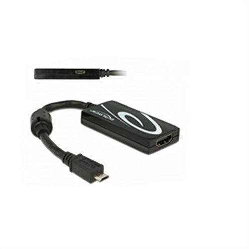 Delock Adapterkabel MHL 3.0 Stecker auf HDMI Buchse mit USB Micro-B Buchse für Sony Experia Z2/Z3, Samsung Galaxy S5/S6