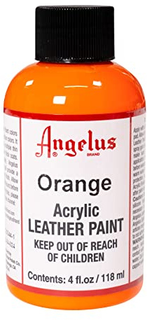 Angelus Acrylic Leather Paint, 4 Fl Oz (Pack of 1), Orange