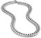 URBAN JEWELRY Men's Stainless Steel Chain Necklace Ultra Thick and Wide (Silver,13.5 mm width) (53.3)