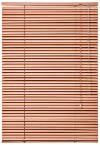 WR-Design Alu Jalousie Terracotta - Breite 50 bis 240 cm - Höhe 130/160 / 220 cm - Tür Fenster Rollo Jalousette Aluminium Fensterjalousie Lamellen Metall (100 x 130 cm)