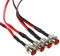 Qiilu 4Pcs 12v 8mm LED Indicateur Panneau Pilote Dash Avertissement Voyant de Lumière Lampe De Voiture Van Bateau(Rouge)