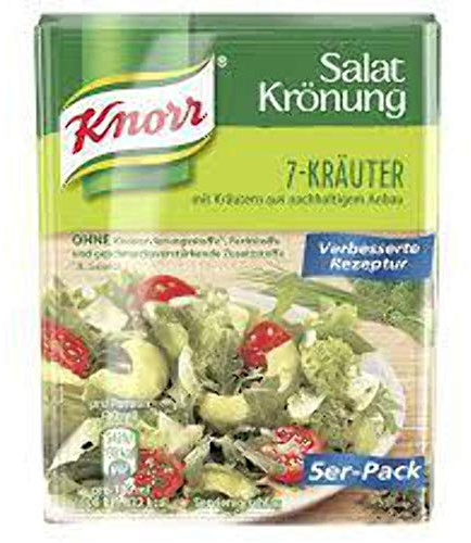 Knorr Salatkrönung 7-Kräuter für ein leckeres Salatdressing mit natürlichen Zutaten* 5 x 3 Portionen 14 Stück