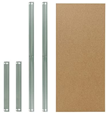 shelfplaza® HOME 100x40cm Fachboden-Set komplett für Steckregale in grün/HDF-Fachboden/zusätzliche Fachböden für Schwerlastregale