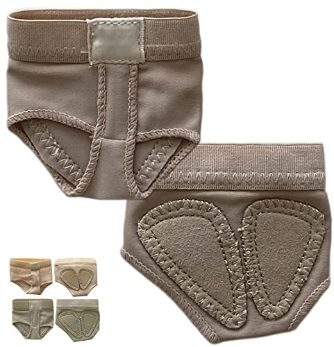 DANCEYOU Dance Foot Thongs Ballet Dance Wear Nude Lyrical Shoes Dance Foot Toe Pad Support, Upgraded-1 Pair L
