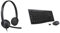 Logitech H340 USB Headset for PC and Mac & MK270 Wireless Keyboard and Mouse Combo for Windows, Long Range Wireless Connection, 2.4 GHz Wireless