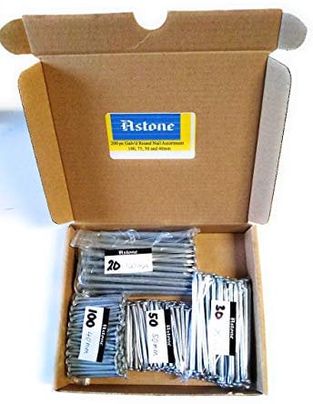 200pc galvanised Round Nails Assortment (100, 75, 50 and 40mm Nails)