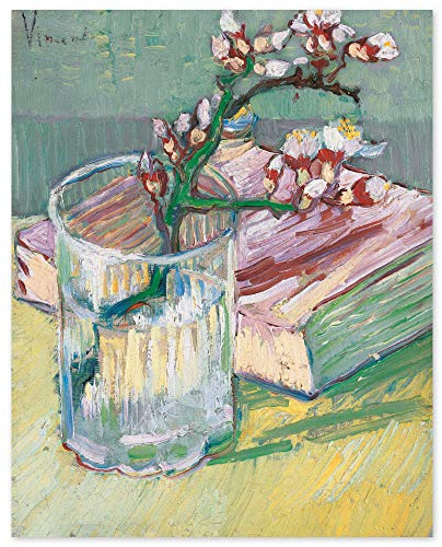 JUNIWORDS Poster, Vincent van Gogh, Stillleben mit blühendem Mandelzweig, 40 x 50 cm