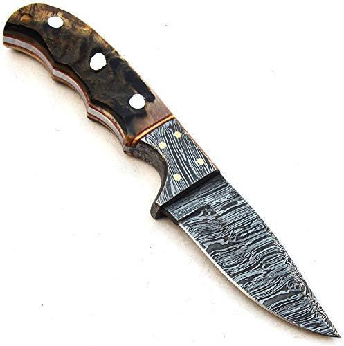 PAL 2000 Cuchillos Damasco – Cuchillo de acero Damasco hecho a mano – Mini cuchillo de chef de acero Damasco de calidad garantizada – Mini cuchillo de cocina con vaina 9732