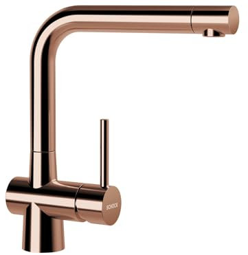 Schock 517000COP Küchenarmatur LAIOS Copper – hochdruck Armatur mit Festauslauf und Standard Norm-Anschlüssen