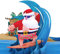 Lovepop® 3D Pop-Up Karte Weihnachten Santa surfing lustigeWeihnachtskarte surfender Weihnachtsmann | Versteckfach für Geld & Gutscheine | inkl. Umschlag & ausziehbare Notiz