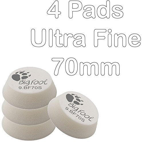 RUPES Bigfoot iBird Nano Polierschaum-Pads, 50/70 mm, Weiß, 4 Stück