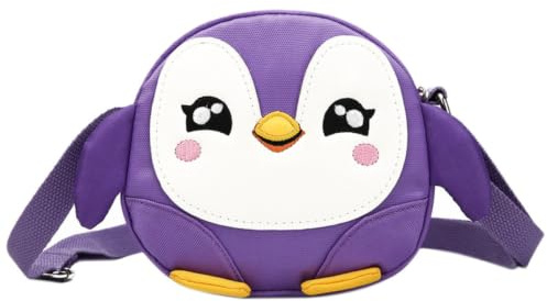 VALICLUD Cartoon Crossbody Geldbörse Kinder Pinguin Umhängetasche für Kleinkind Mädchen Mini Umhängetasche Weiche Leichte Kleinkind Tasche